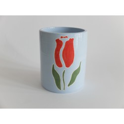 Vaso con tulipani